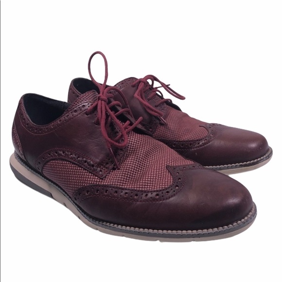 Cole Haan Other - COLE Haan Grand.OS Wingtip Burgundy Dress Shoes